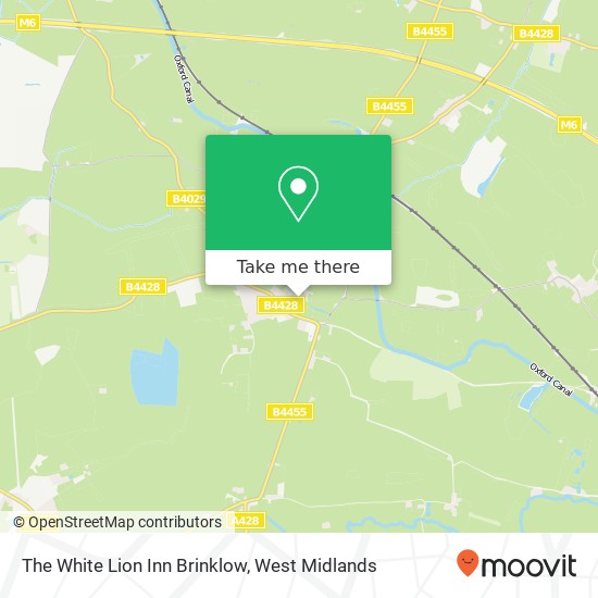 The White Lion Inn Brinklow map