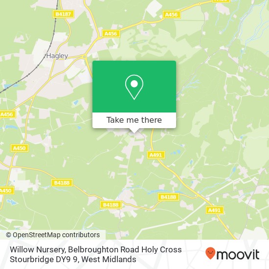 Willow Nursery, Belbroughton Road Holy Cross Stourbridge DY9 9 map