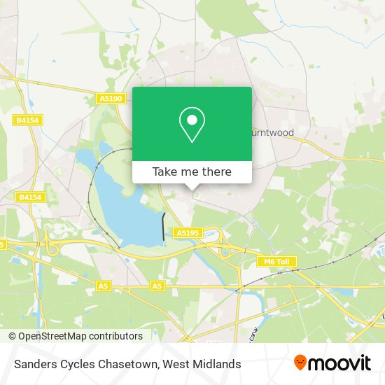 Sanders Cycles Chasetown map