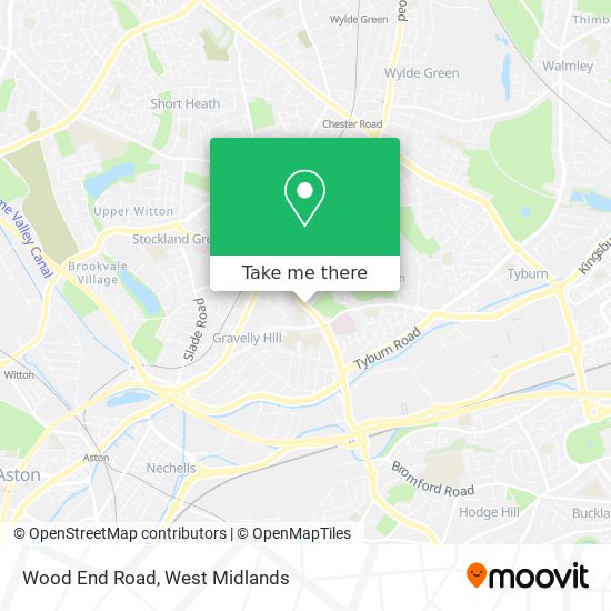 Wood End Road map
