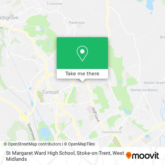 St Margaret Ward High School, Stoke-on-Trent map