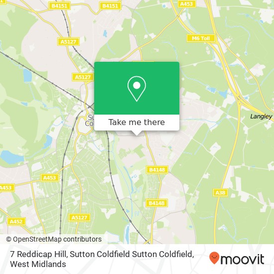 7 Reddicap Hill, Sutton Coldfield Sutton Coldfield map