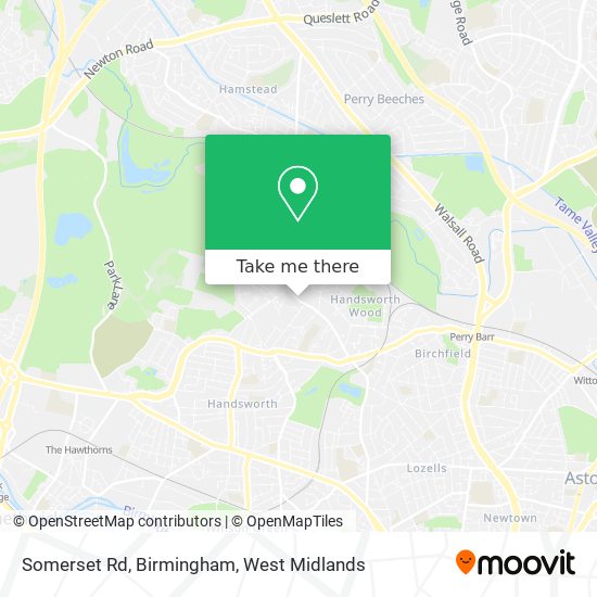 Somerset Rd, Birmingham map
