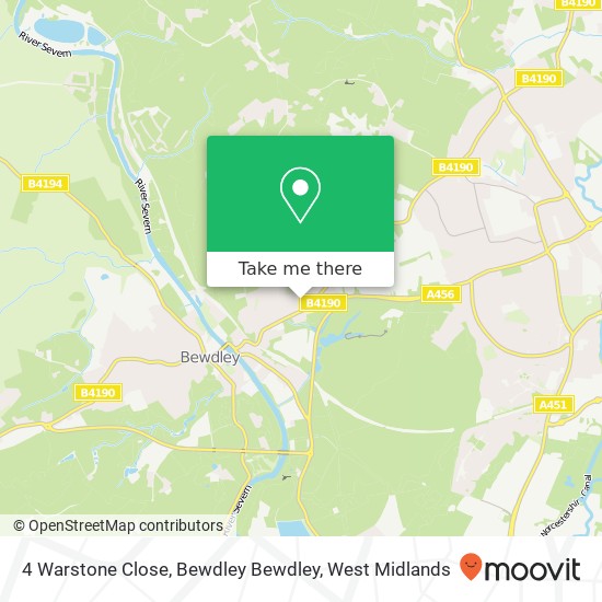 4 Warstone Close, Bewdley Bewdley map