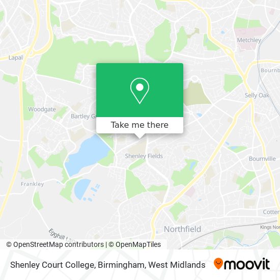 Shenley Court College, Birmingham map