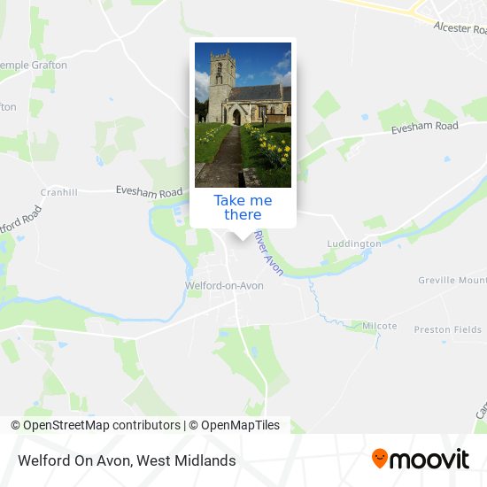 Welford On Avon map