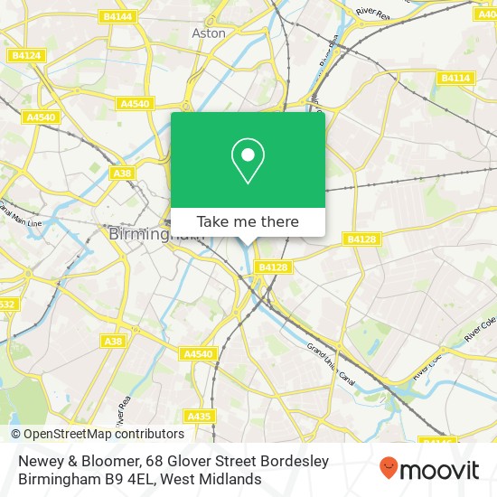Newey & Bloomer, 68 Glover Street Bordesley Birmingham B9 4EL map
