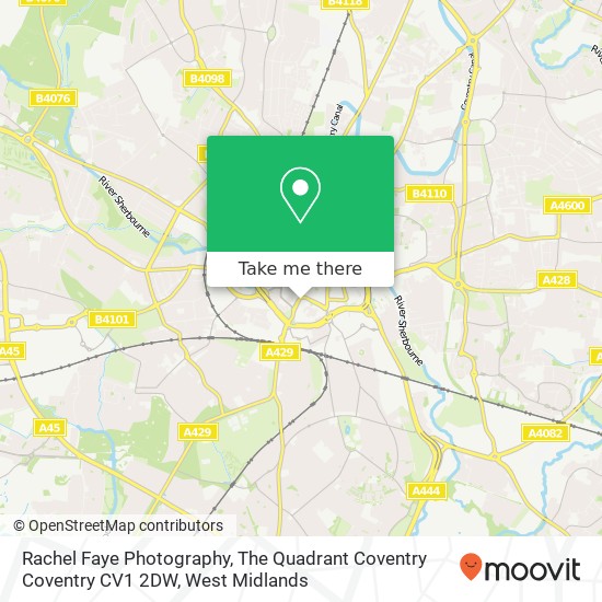 Rachel Faye Photography, The Quadrant Coventry Coventry CV1 2DW map