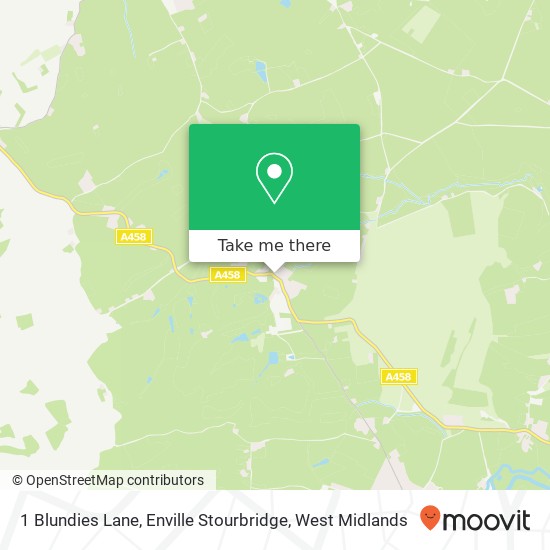 1 Blundies Lane, Enville Stourbridge map