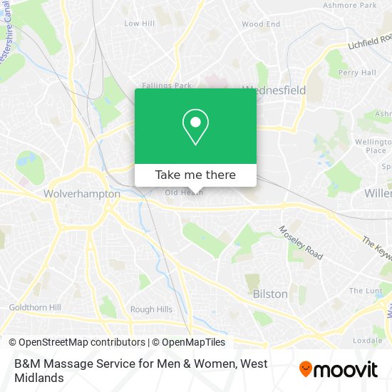 B&M Massage Service for Men & Women map