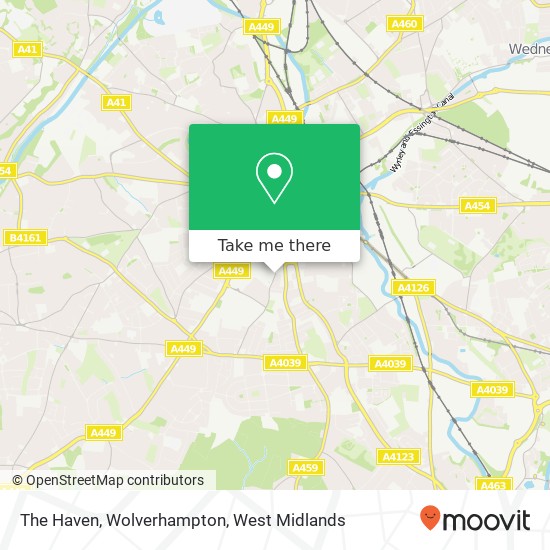 The Haven, Wolverhampton map