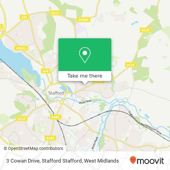 3 Cowan Drive, Stafford Stafford map