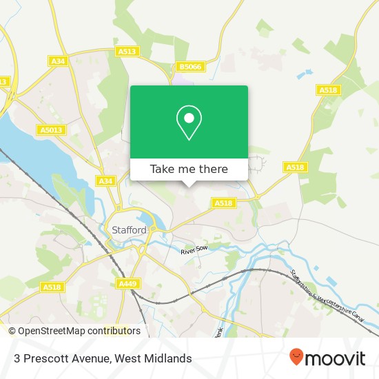 3 Prescott Avenue, Stafford Stafford map