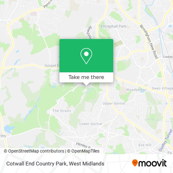 Cotwall End Country Park map