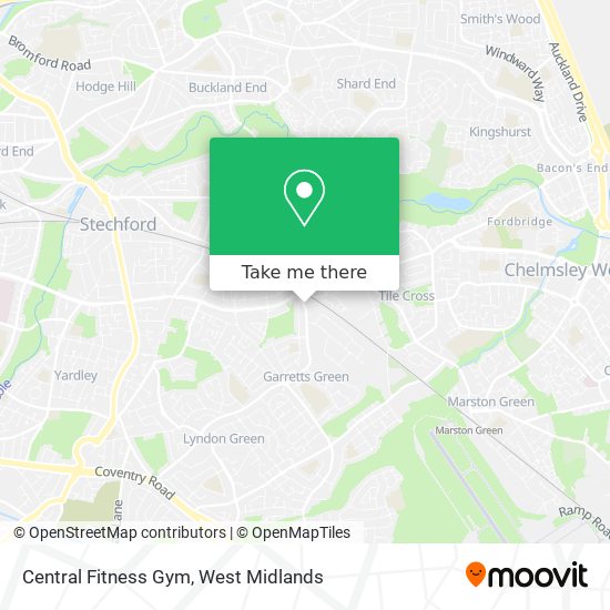 Central Fitness Gym map