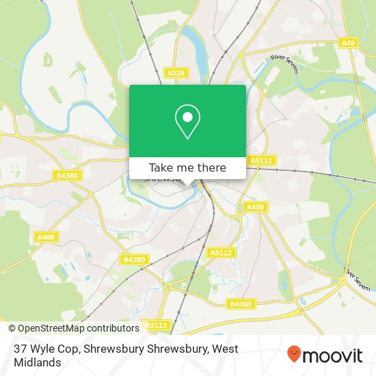 37 Wyle Cop, Shrewsbury Shrewsbury map