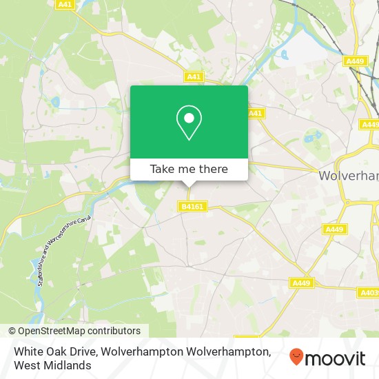 White Oak Drive, Wolverhampton Wolverhampton map