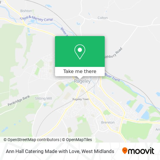 Ann Hall Catering Made with Love map