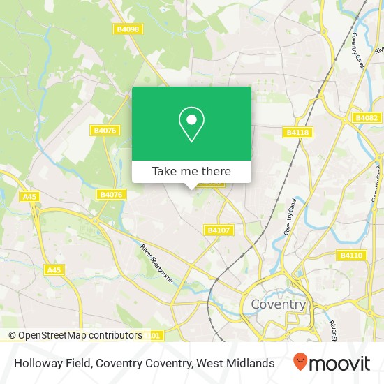 Holloway Field, Coventry Coventry map