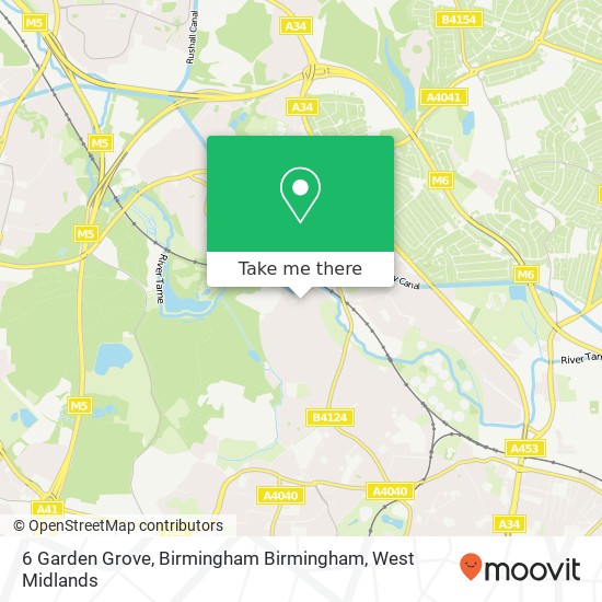 6 Garden Grove, Birmingham Birmingham map