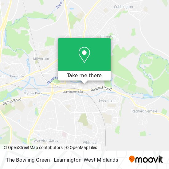The Bowling Green - Leamington map