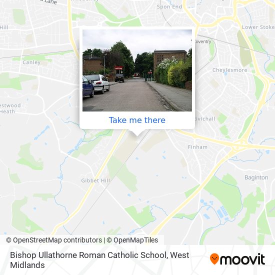 Bishop Ullathorne Roman Catholic School map