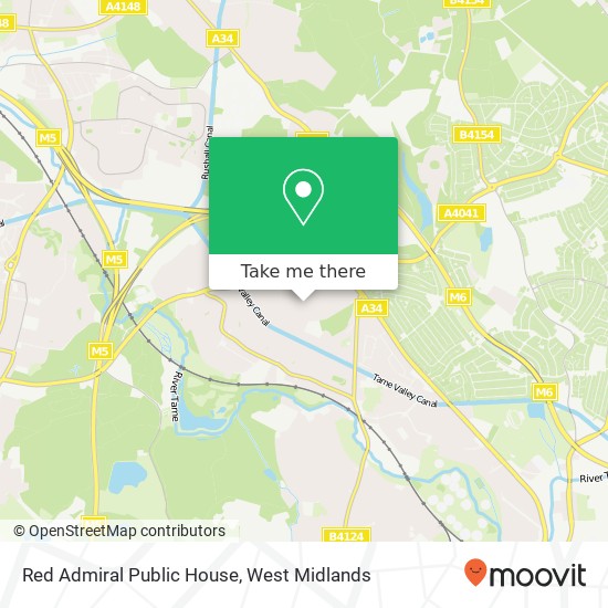 Red Admiral Public House map