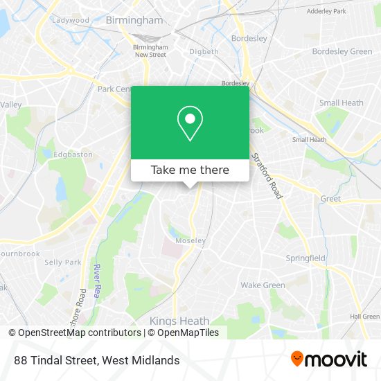 88 Tindal Street map