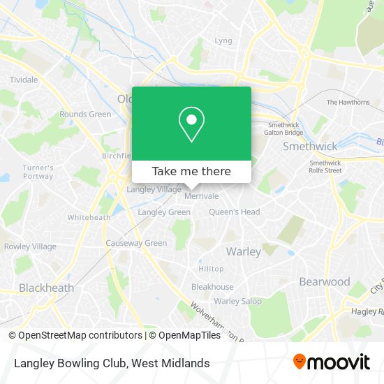 Langley Bowling Club map
