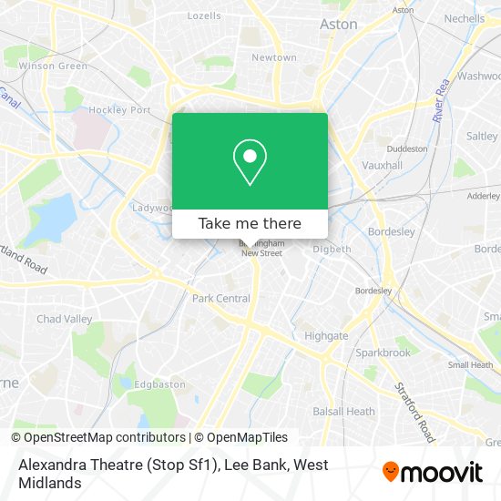 Alexandra Theatre (Stop Sf1), Lee Bank map