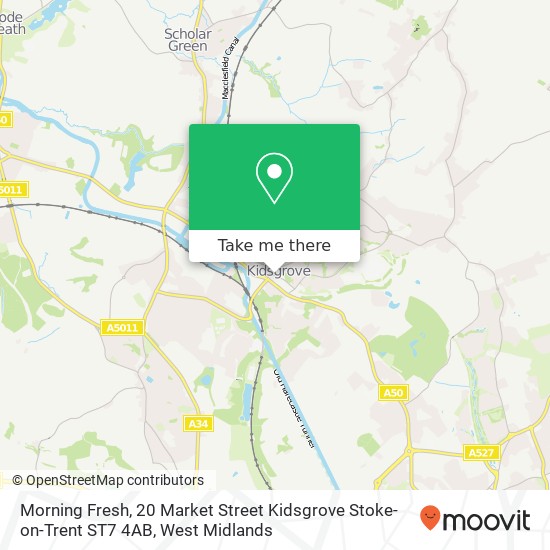 Morning Fresh, 20 Market Street Kidsgrove Stoke-on-Trent ST7 4AB map