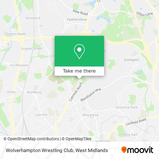 Wolverhampton Wrestling Club map
