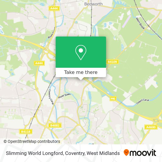 Slimming World Longford, Coventry map