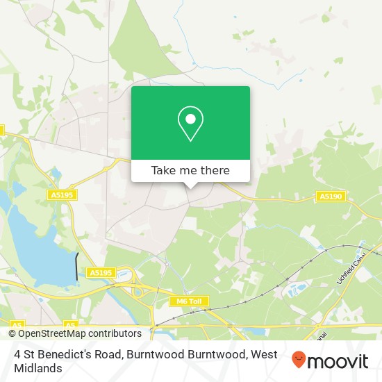 4 St Benedict's Road, Burntwood Burntwood map