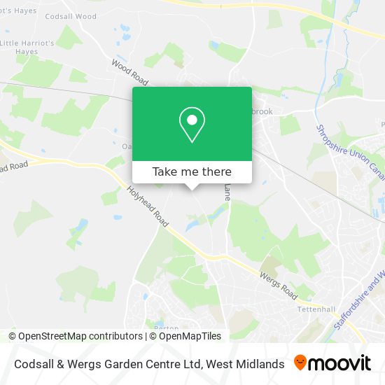 Codsall & Wergs Garden Centre Ltd map