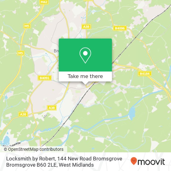 Locksmith by Robert, 144 New Road Bromsgrove Bromsgrove B60 2LE map