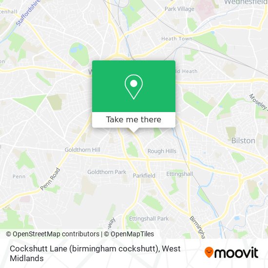 Cockshutt Lane (birmingham cockshutt) map