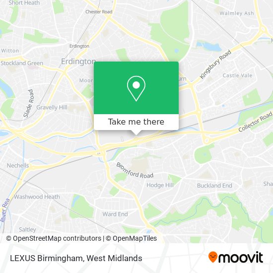 LEXUS Birmingham map