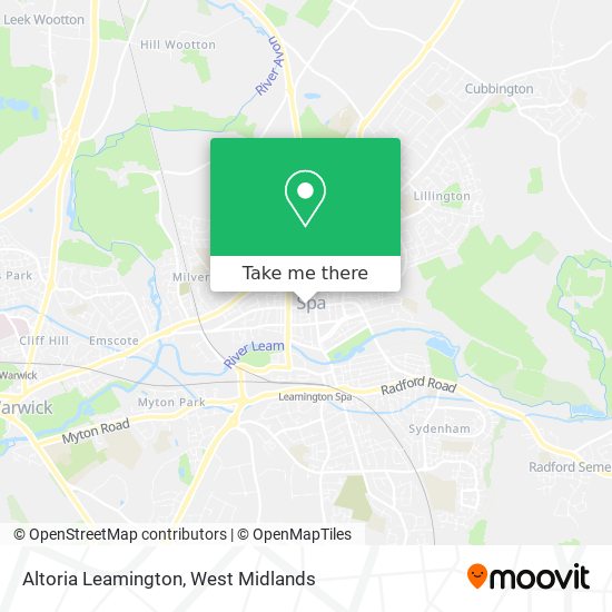 Altoria Leamington map