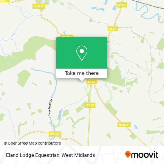 Eland Lodge Equestrian map