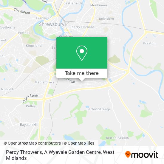 Percy Thrower's, A Wyevale Garden Centre map