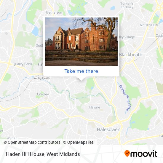 Haden Hill House map