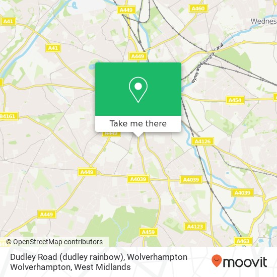 Dudley Road (dudley rainbow), Wolverhampton Wolverhampton map