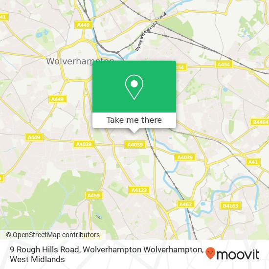 9 Rough Hills Road, Wolverhampton Wolverhampton map