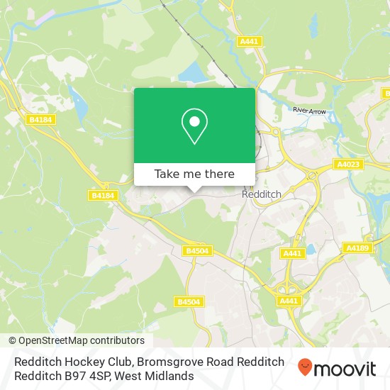 Redditch Hockey Club, Bromsgrove Road Redditch Redditch B97 4SP map