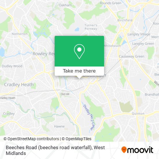 Beeches Road (beeches road waterfall) map