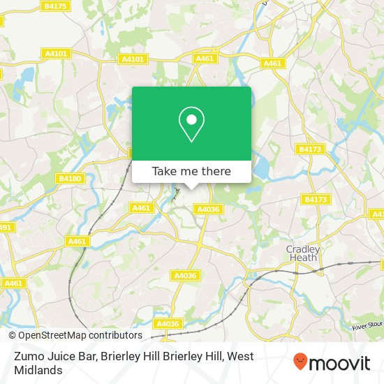 Zumo Juice Bar, Brierley Hill Brierley Hill map
