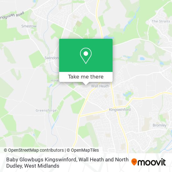 Baby Glowbugs Kingswinford, Wall Heath and North Dudley map