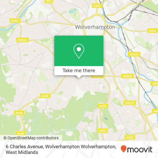 6 Charles Avenue, Wolverhampton Wolverhampton map
