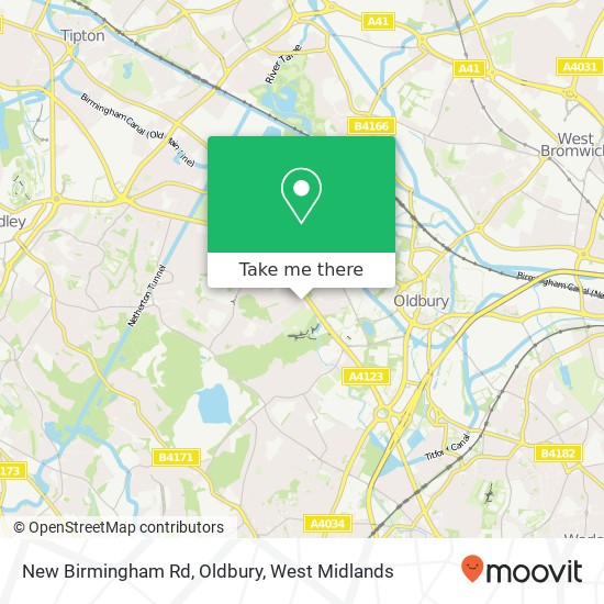 New Birmingham Rd, Oldbury map